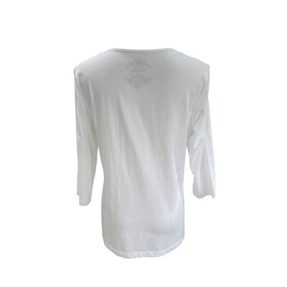 Coral Bay Holiday Poinsettia Embroidered White Top PM Petite Medium Christmas - Picture 8 of 8